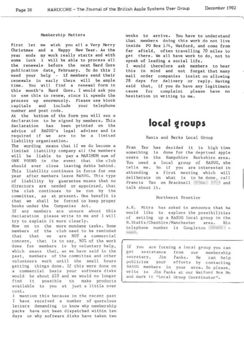 Hardcore Volume 2 No. 6 1982 12 BASUG GB — page 38