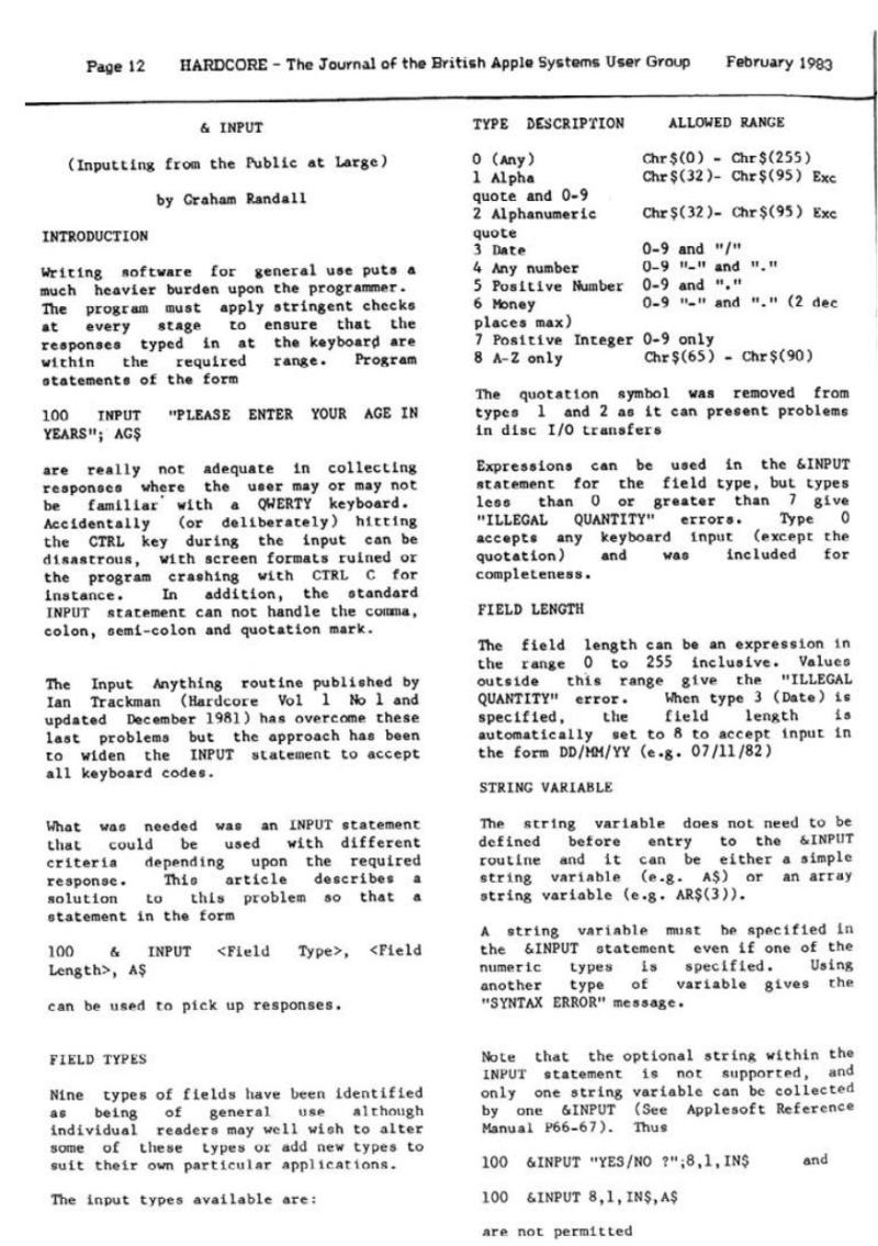 Hardcore Volume 3 No. 1 1983 02 BASUG GB — page 12