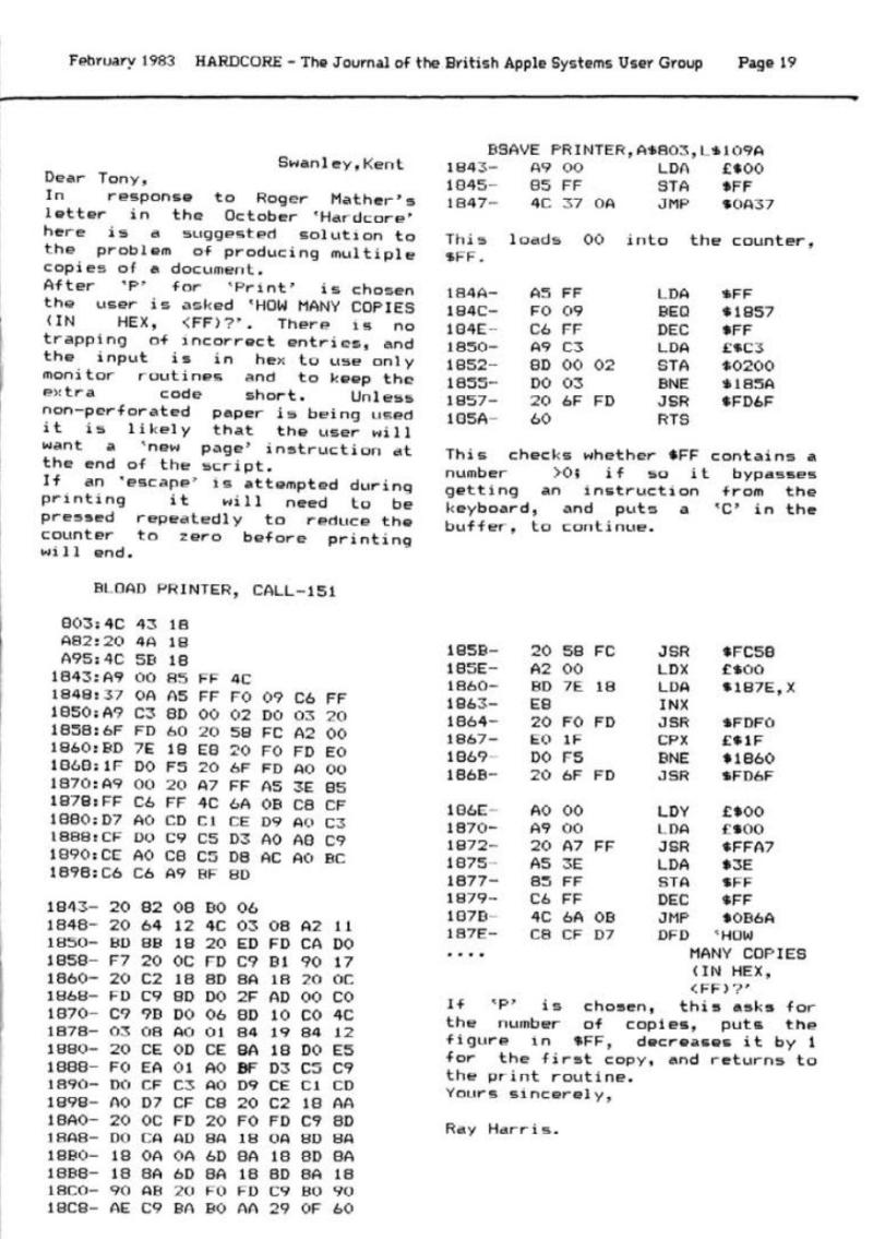 Hardcore Volume 3 No. 1 1983 02 BASUG GB — page 19