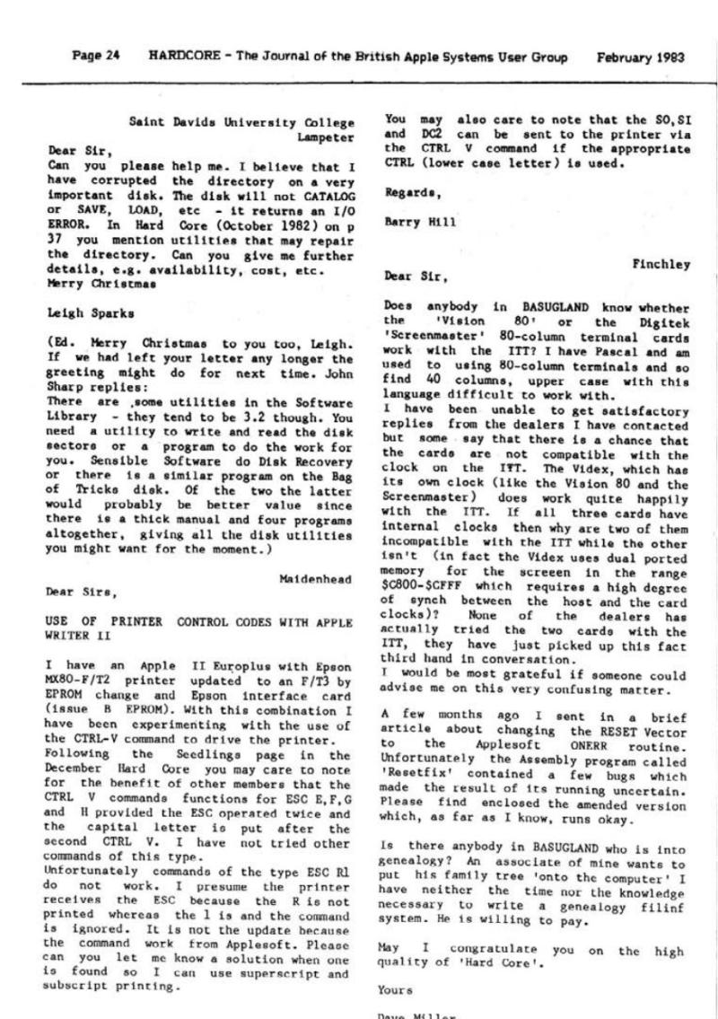 Hardcore Volume 3 No. 1 1983 02 BASUG GB — page 24