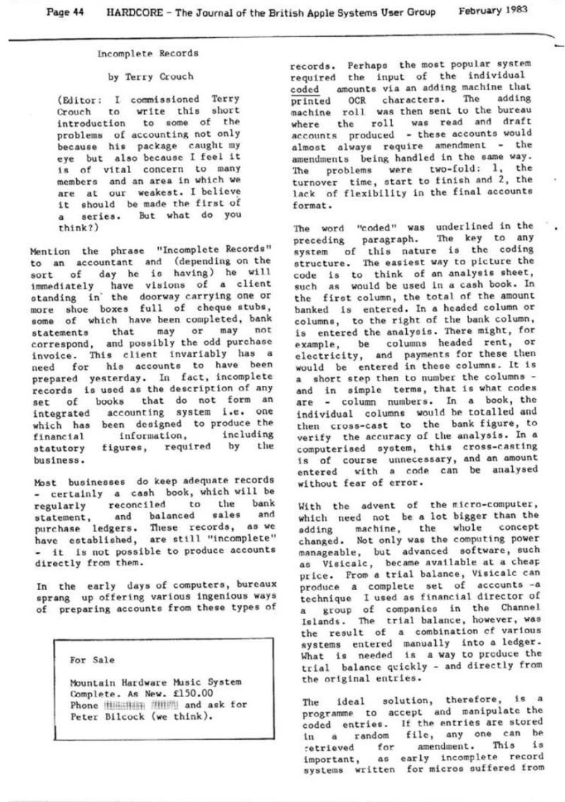 Hardcore Volume 3 No. 1 1983 02 BASUG GB — page 44