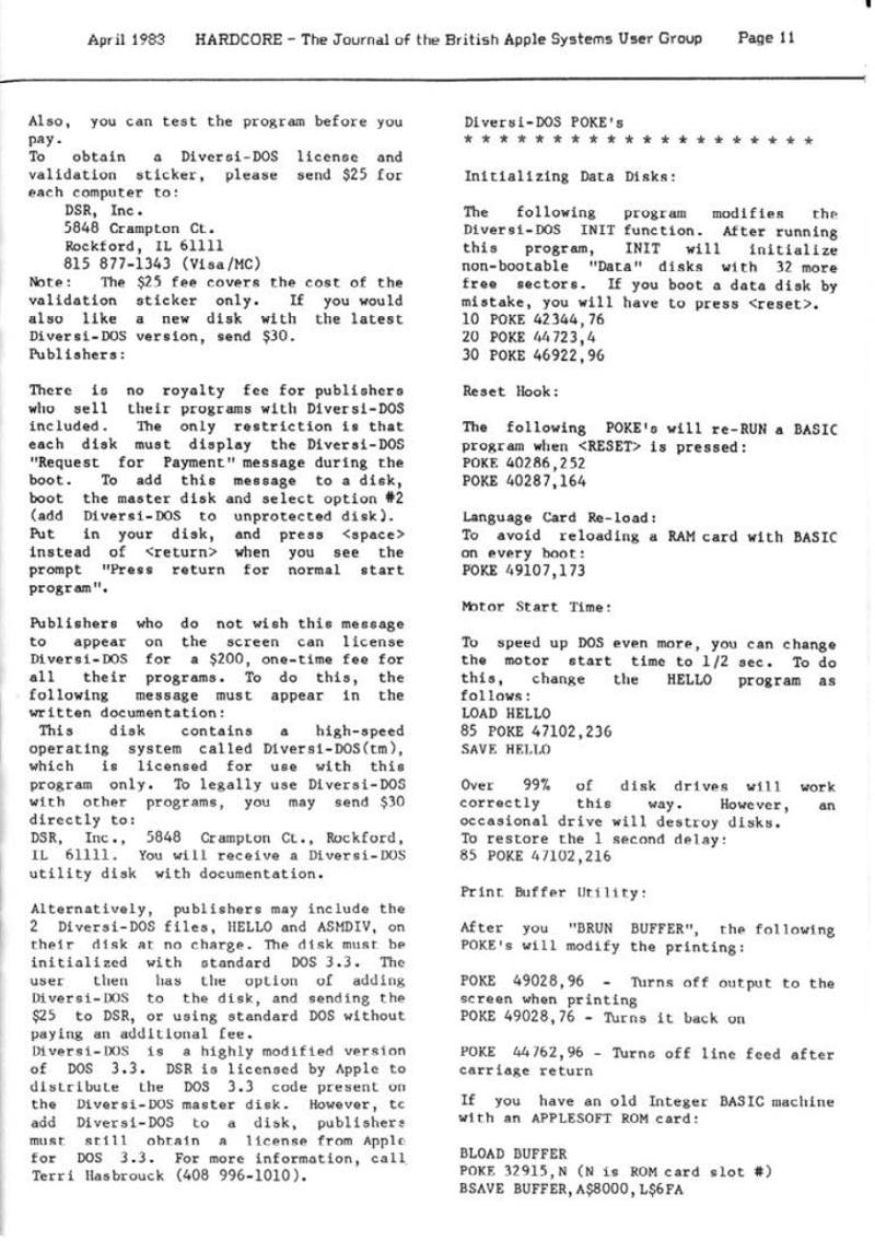 Hardcore Volume 3 No. 2 1983 04 BASUG GB — page 11