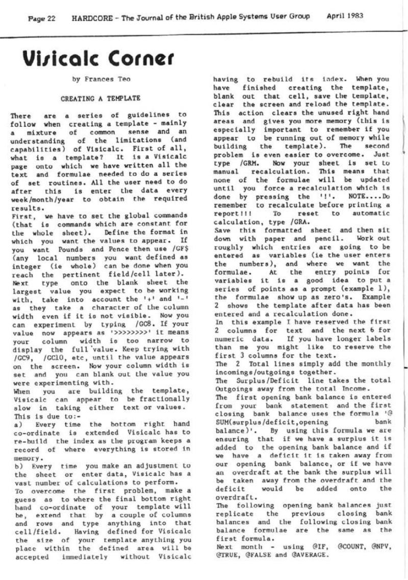 Hardcore Volume 3 No. 2 1983 04 BASUG GB — page 22