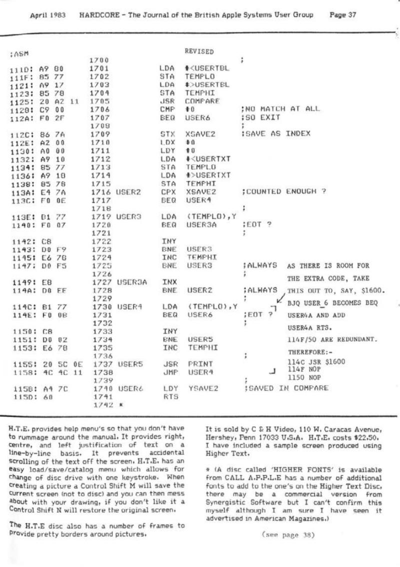 Hardcore Volume 3 No. 2 1983 04 BASUG GB — page 37