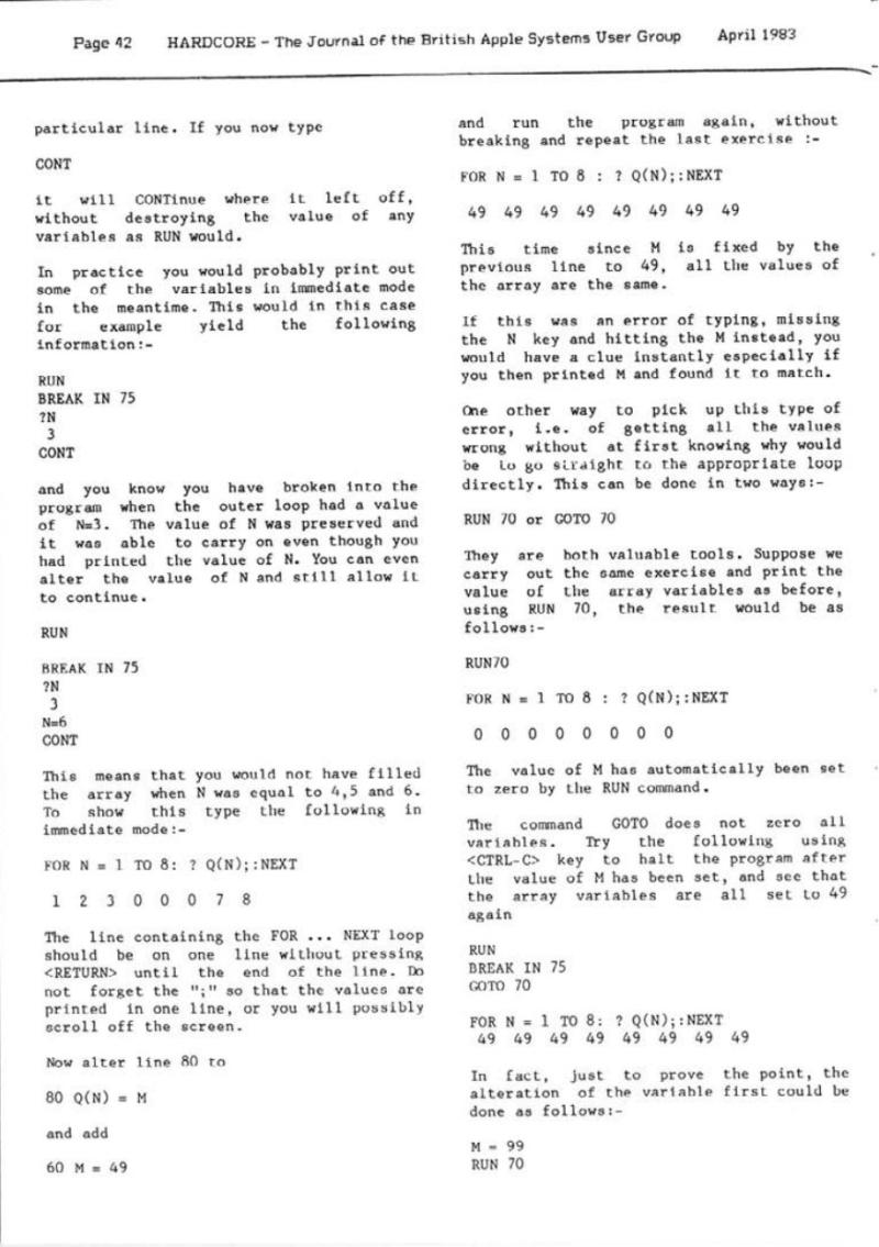 Hardcore Volume 3 No. 2 1983 04 BASUG GB — page 42