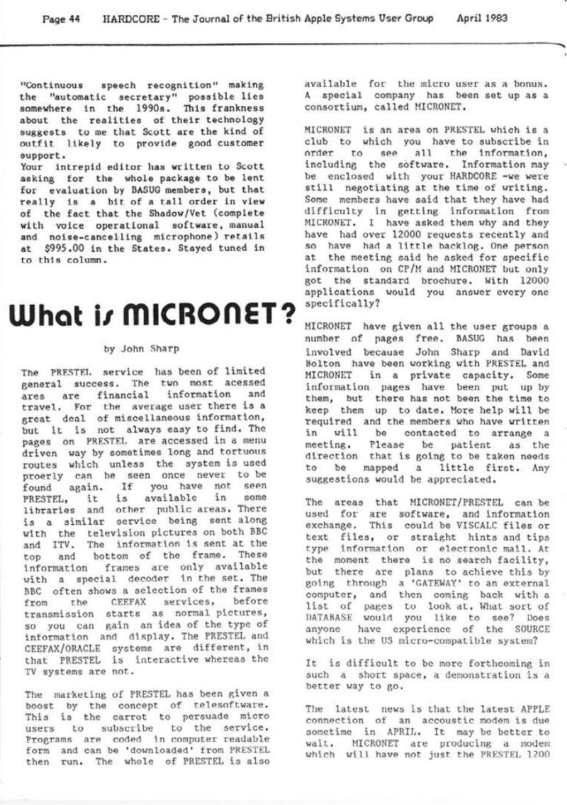 Hardcore Volume 3 No. 2 1983 04 BASUG GB — page 44