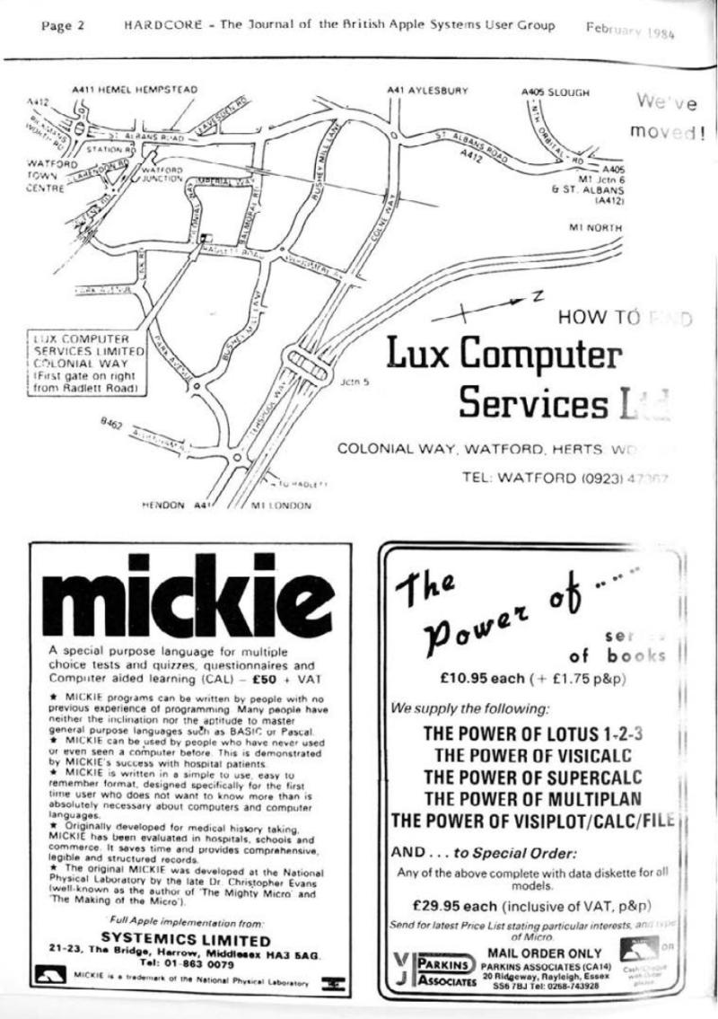 Hardcore Volume 4 No. 1 1984 02 BASUG GB — page 2