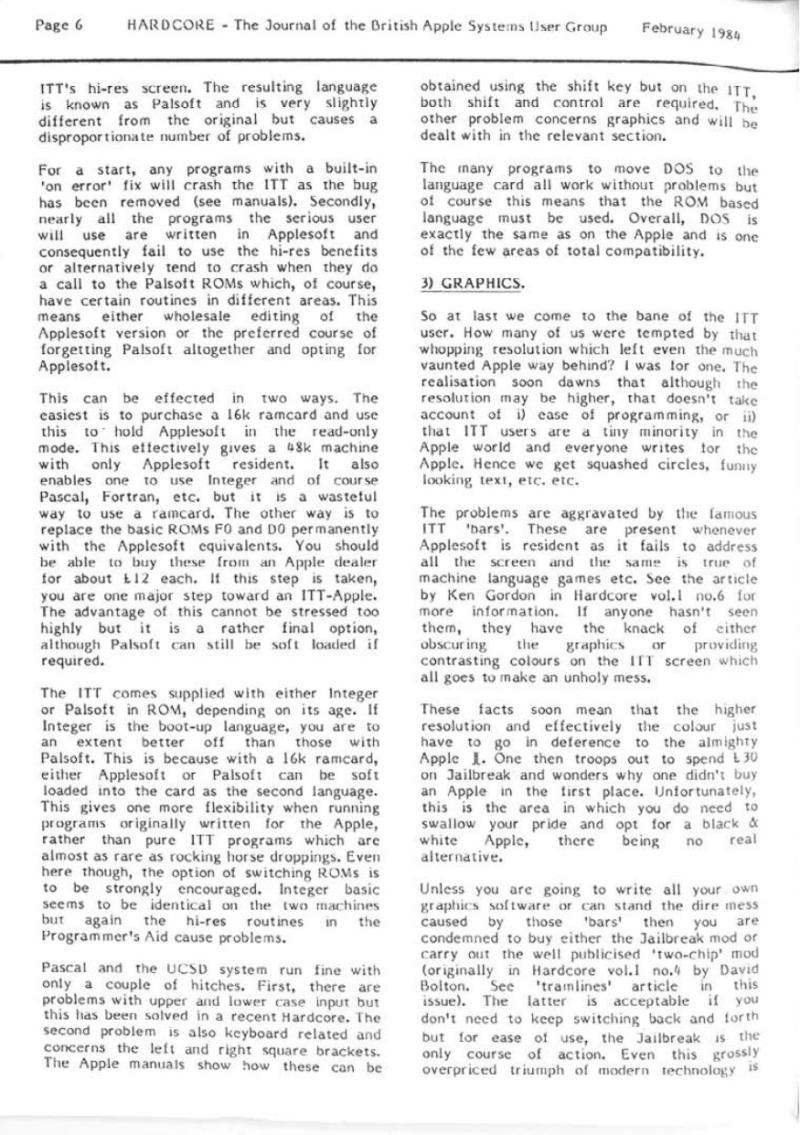 Hardcore Volume 4 No. 1 1984 02 BASUG GB — page 6