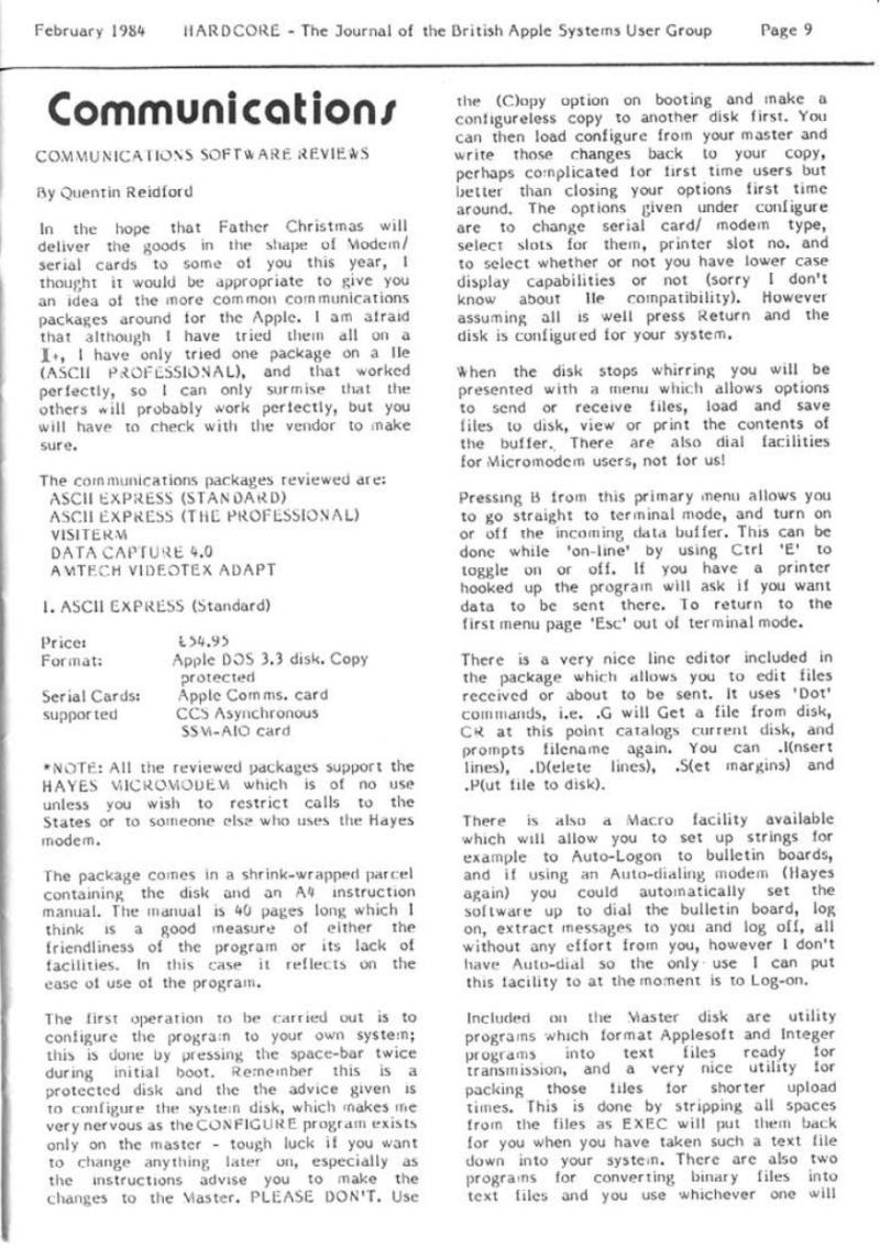 Hardcore Volume 4 No. 1 1984 02 BASUG GB — page 9