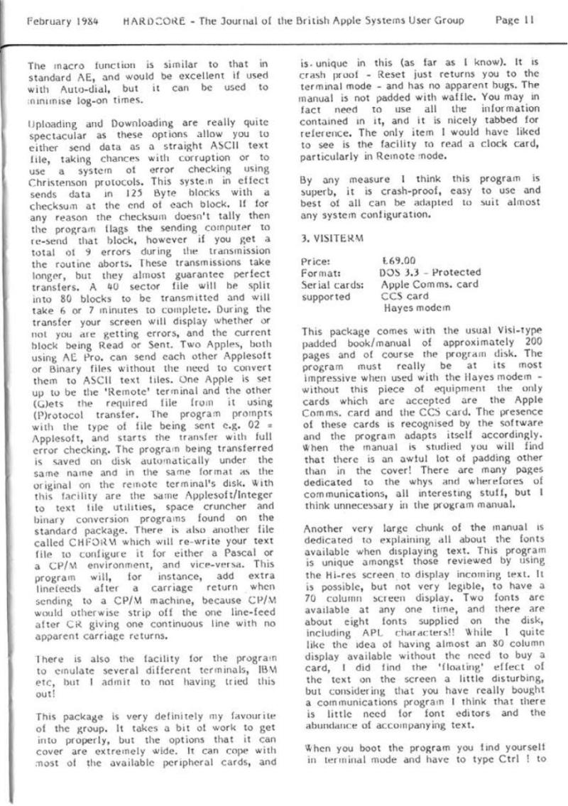 Hardcore Volume 4 No. 1 1984 02 BASUG GB — page 11