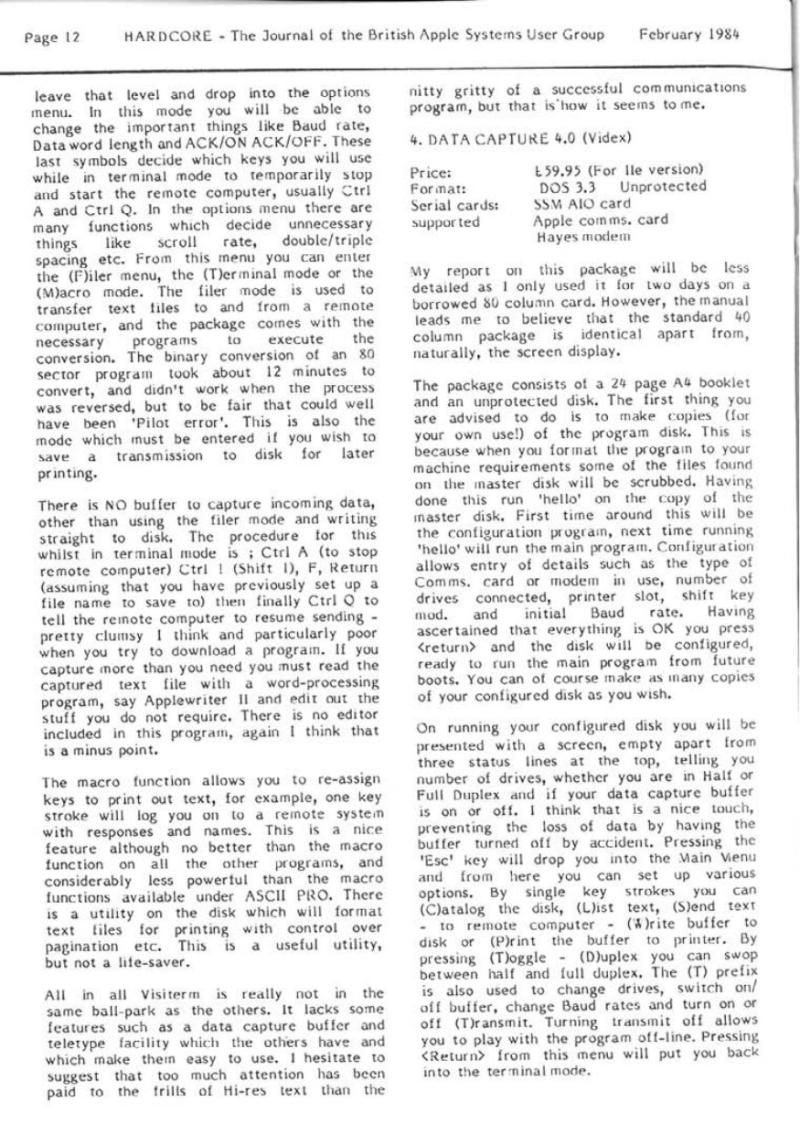 Hardcore Volume 4 No. 1 1984 02 BASUG GB — page 12