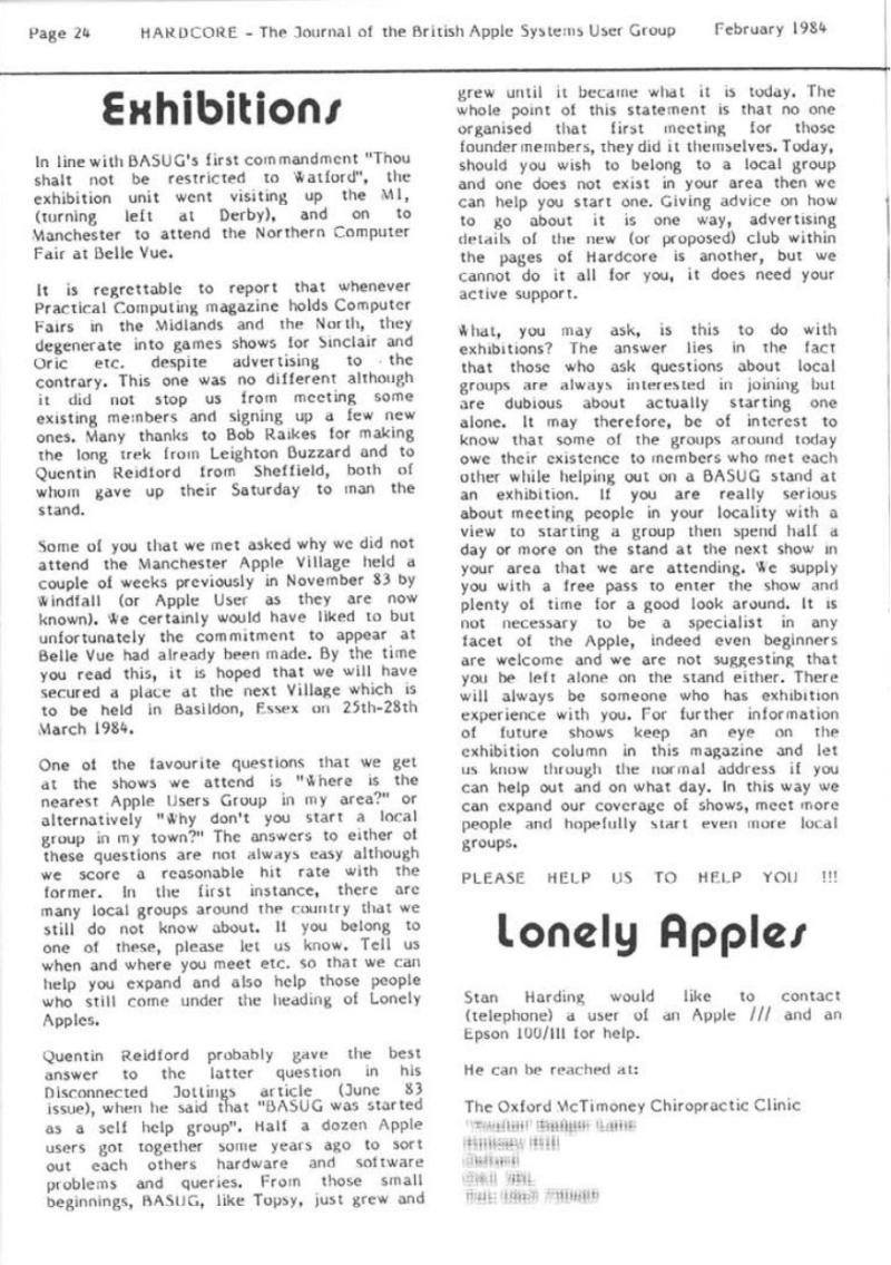Hardcore Volume 4 No. 1 1984 02 BASUG GB — page 24