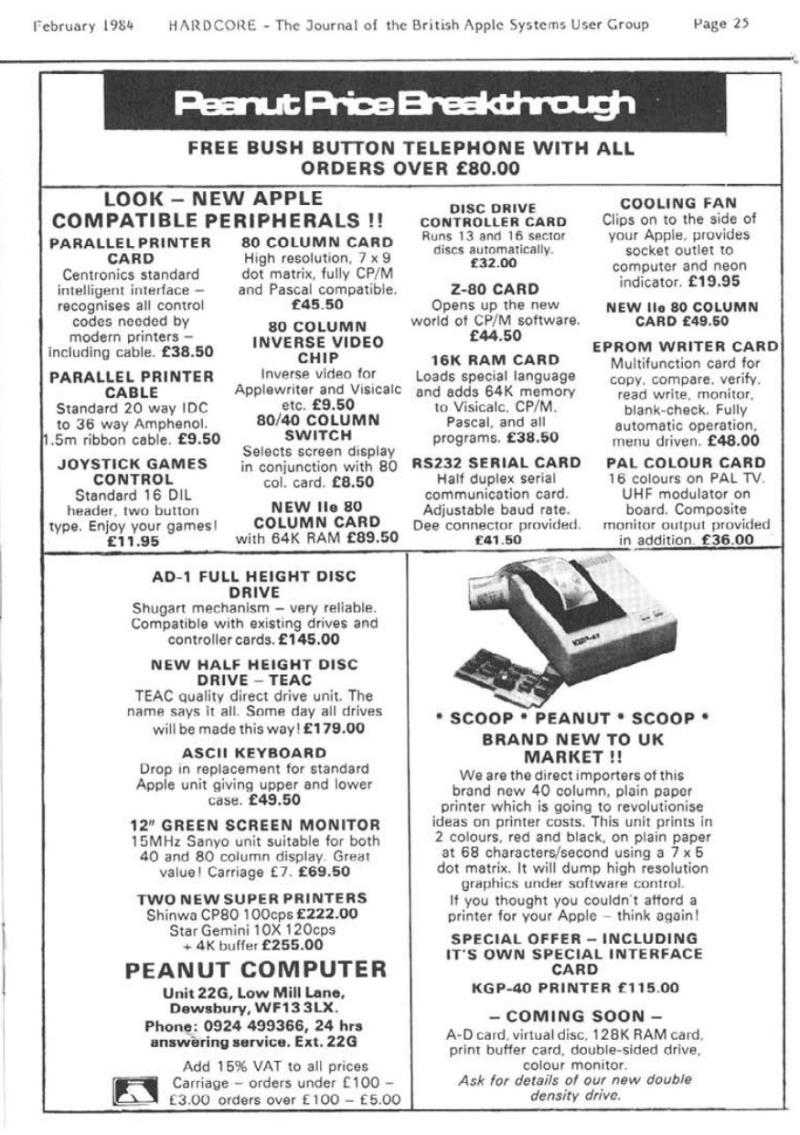 Hardcore Volume 4 No. 1 1984 02 BASUG GB — page 25