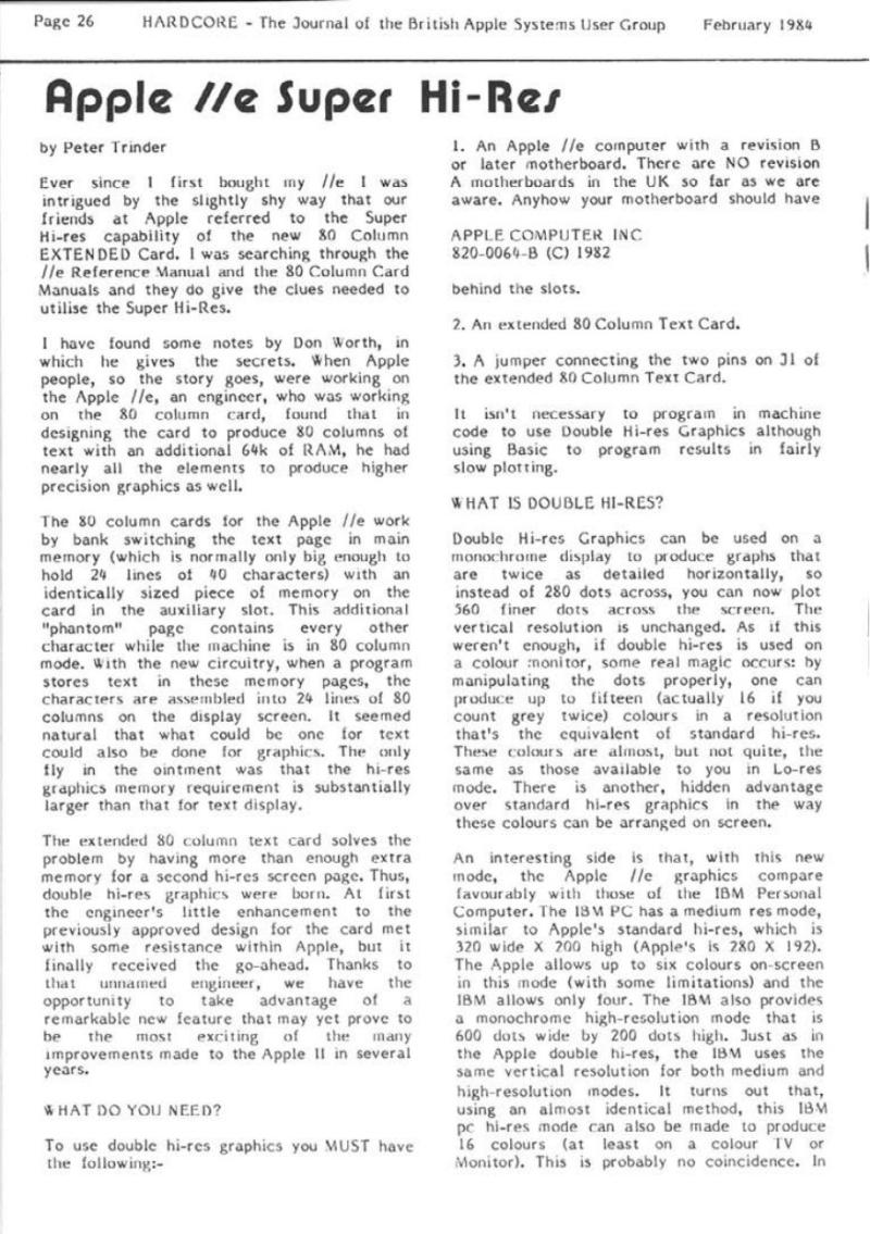Hardcore Volume 4 No. 1 1984 02 BASUG GB — page 26