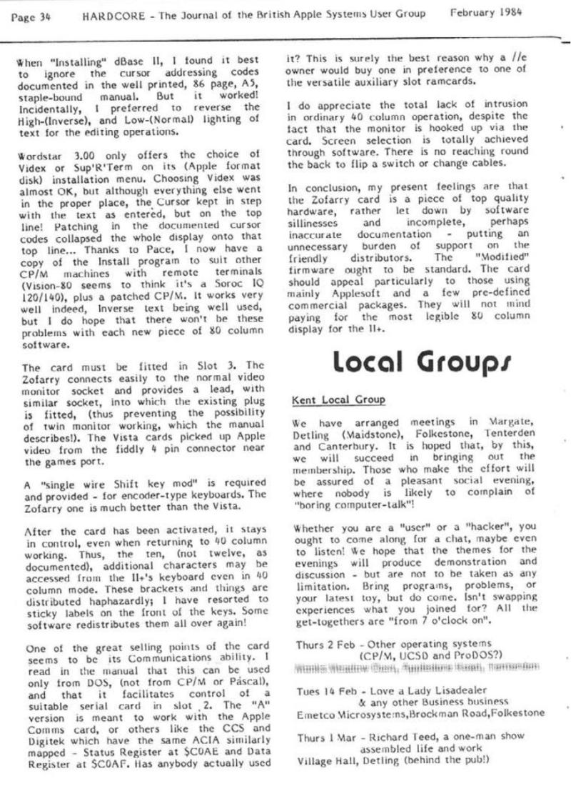 Hardcore Volume 4 No. 1 1984 02 BASUG GB — page 34