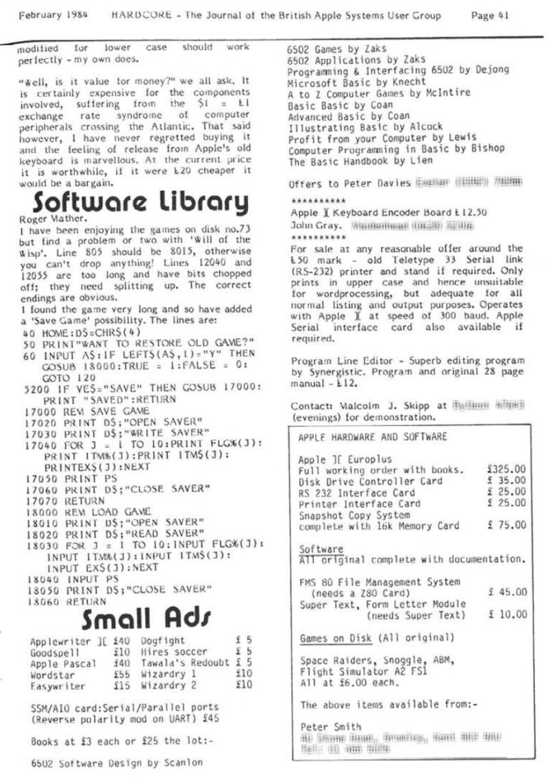 Hardcore Volume 4 No. 1 1984 02 BASUG GB — page 41