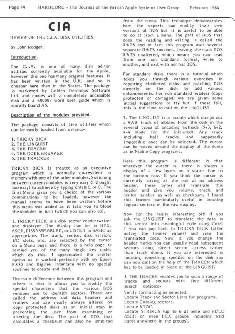 Hardcore Volume 4 No. 1 1984 02 BASUG GB — page 44