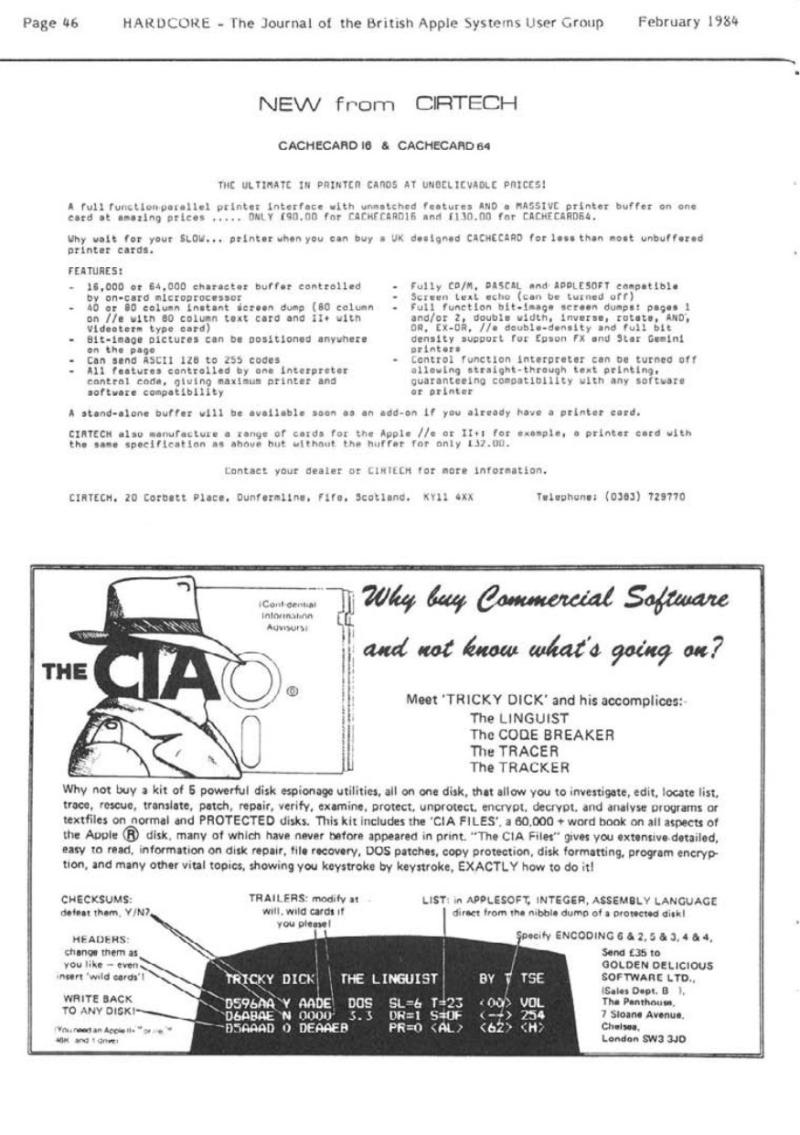 Hardcore Volume 4 No. 1 1984 02 BASUG GB — page 46