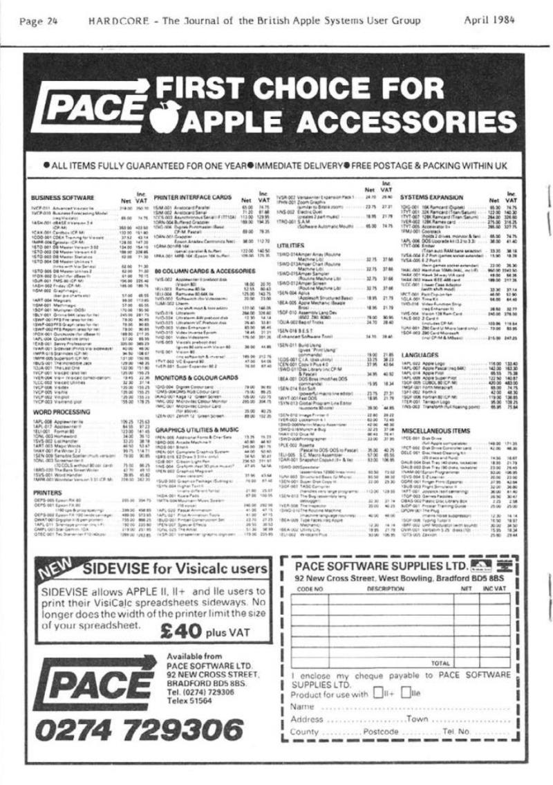 Hardcore Volume 4 No. 2 1984 04 BASUG GB — page 24