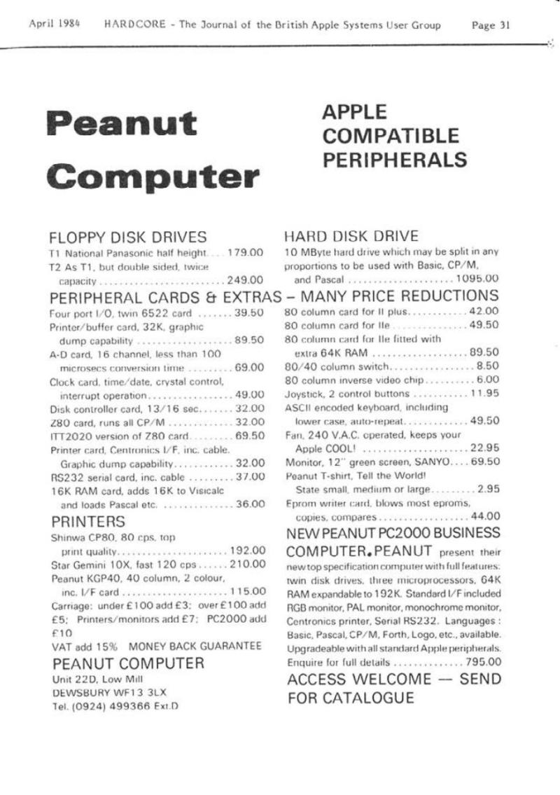 Hardcore Volume 4 No. 2 1984 04 BASUG GB — page 31