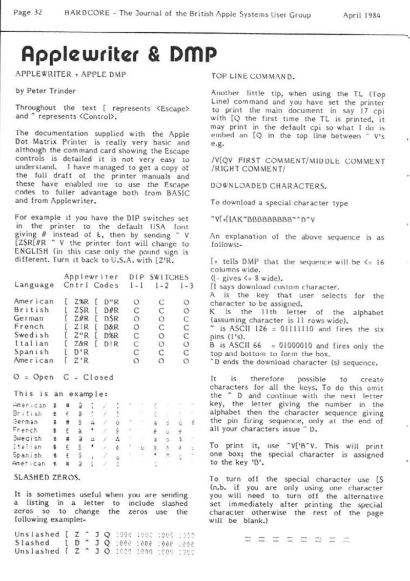 Hardcore Volume 4 No. 2 1984 04 BASUG GB — page 32