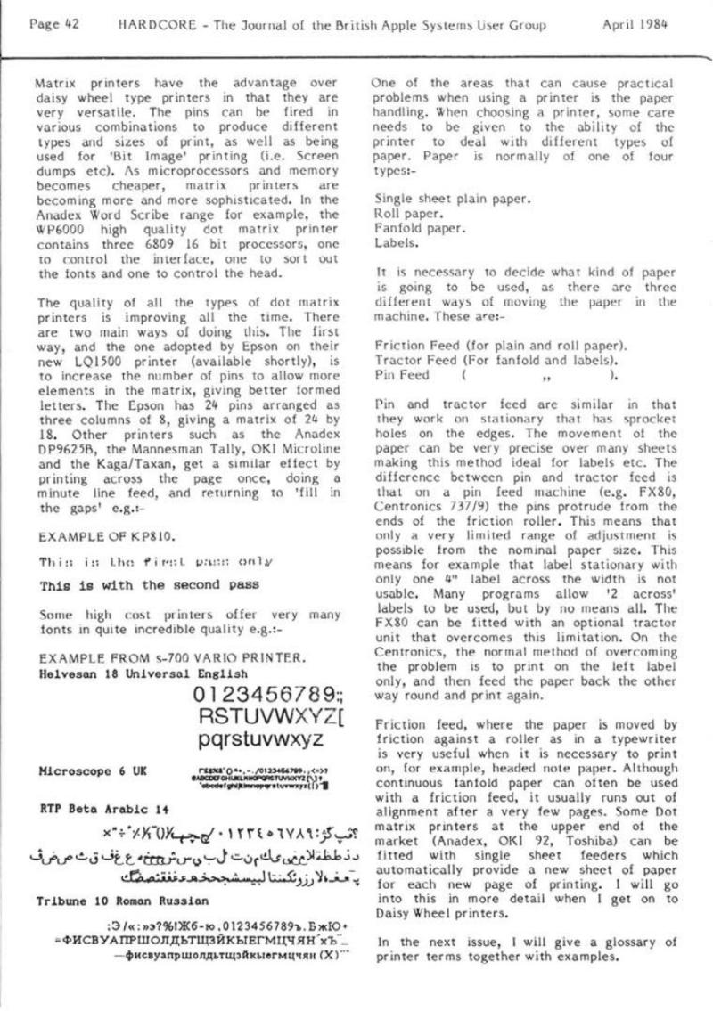 Hardcore Volume 4 No. 2 1984 04 BASUG GB — page 42