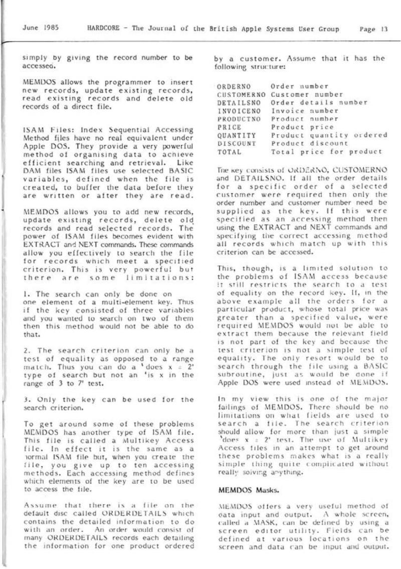 Hardcore Volume 5 No. 3 1985 06 BASUG GB — page 13