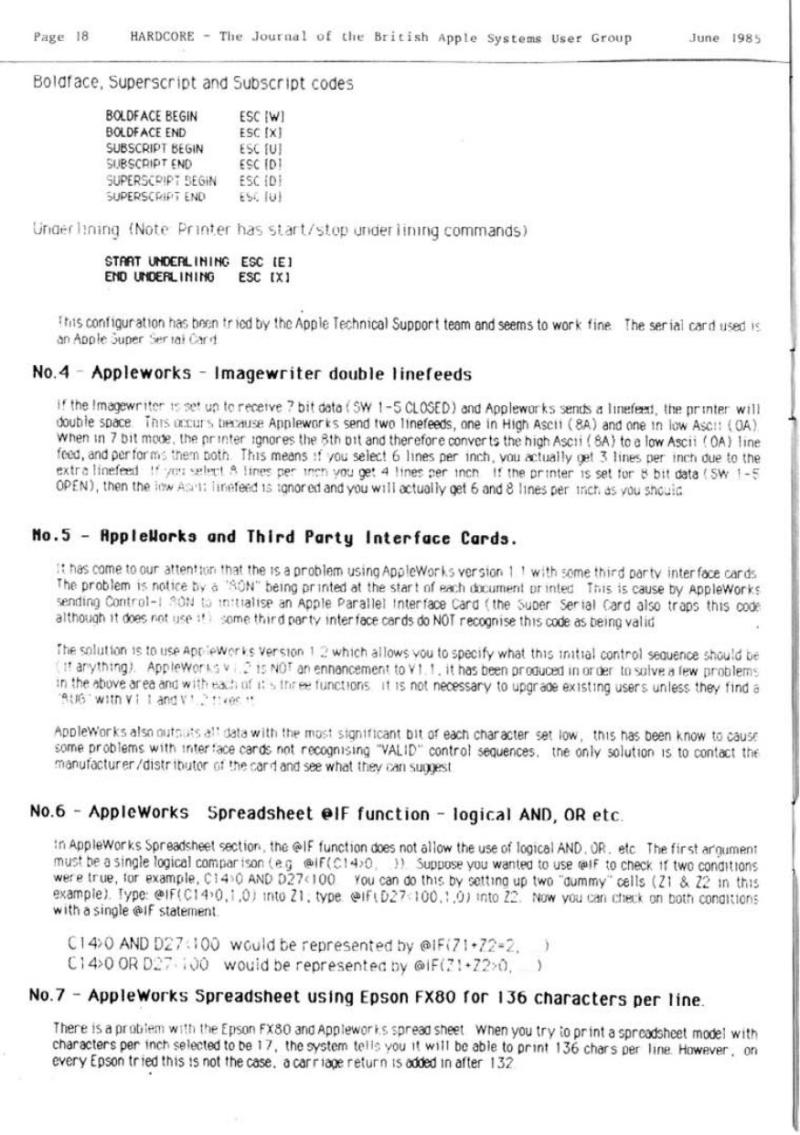 Hardcore Volume 5 No. 3 1985 06 BASUG GB — page 18