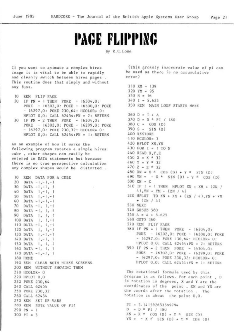 Hardcore Volume 5 No. 3 1985 06 BASUG GB — page 21
