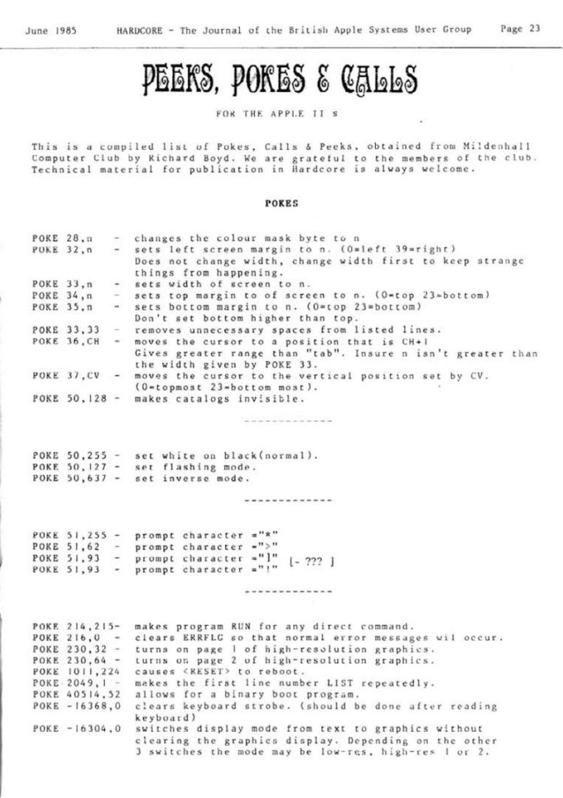 Hardcore Volume 5 No. 3 1985 06 BASUG GB — page 23