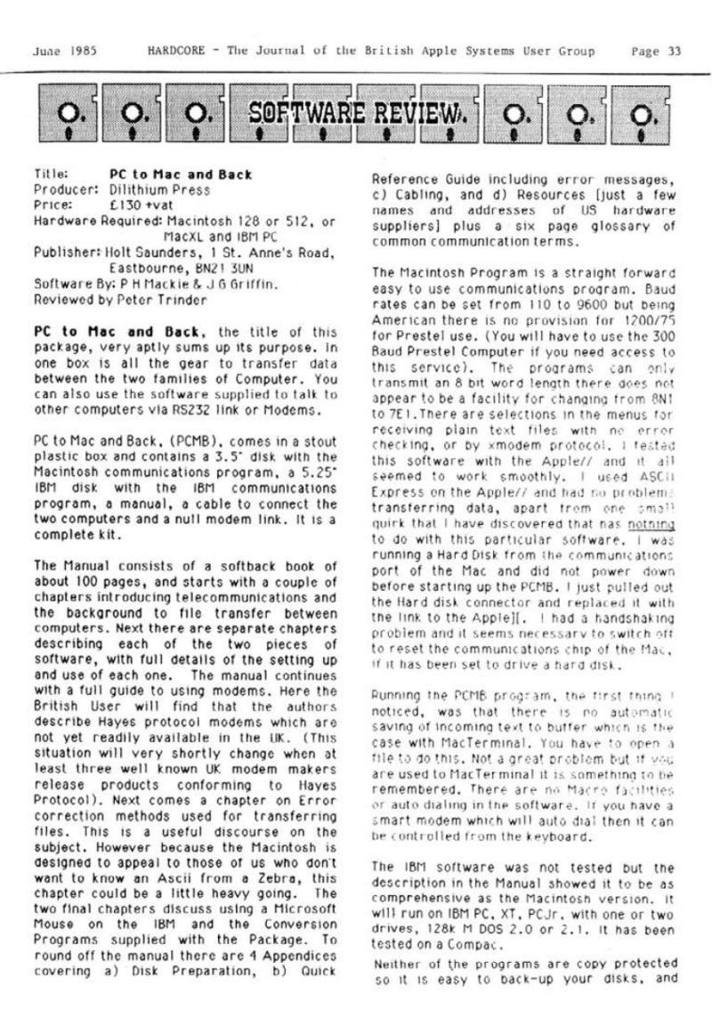 Hardcore Volume 5 No. 3 1985 06 BASUG GB — page 33