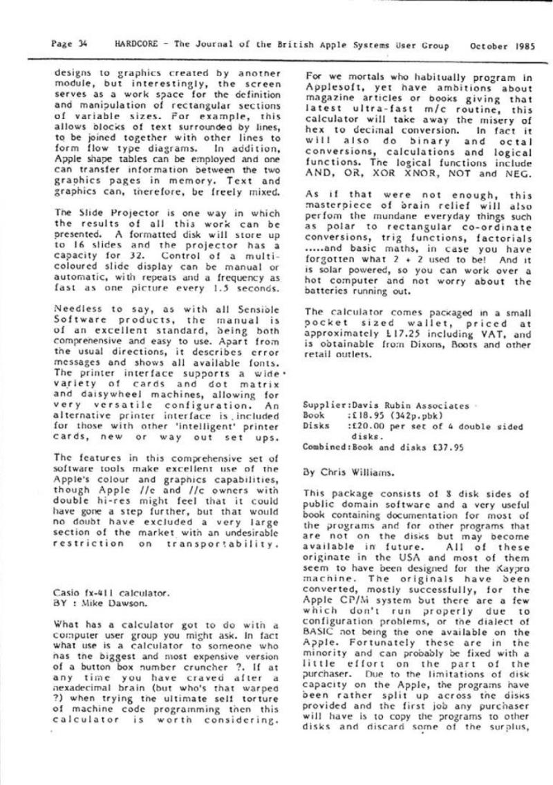 Hardcore Volume 5 No. 5 1985 10 BASUG GB — page 34