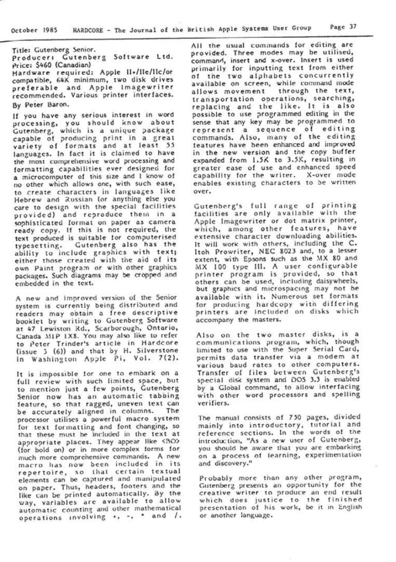 Hardcore Volume 5 No. 5 1985 10 BASUG GB — page 37