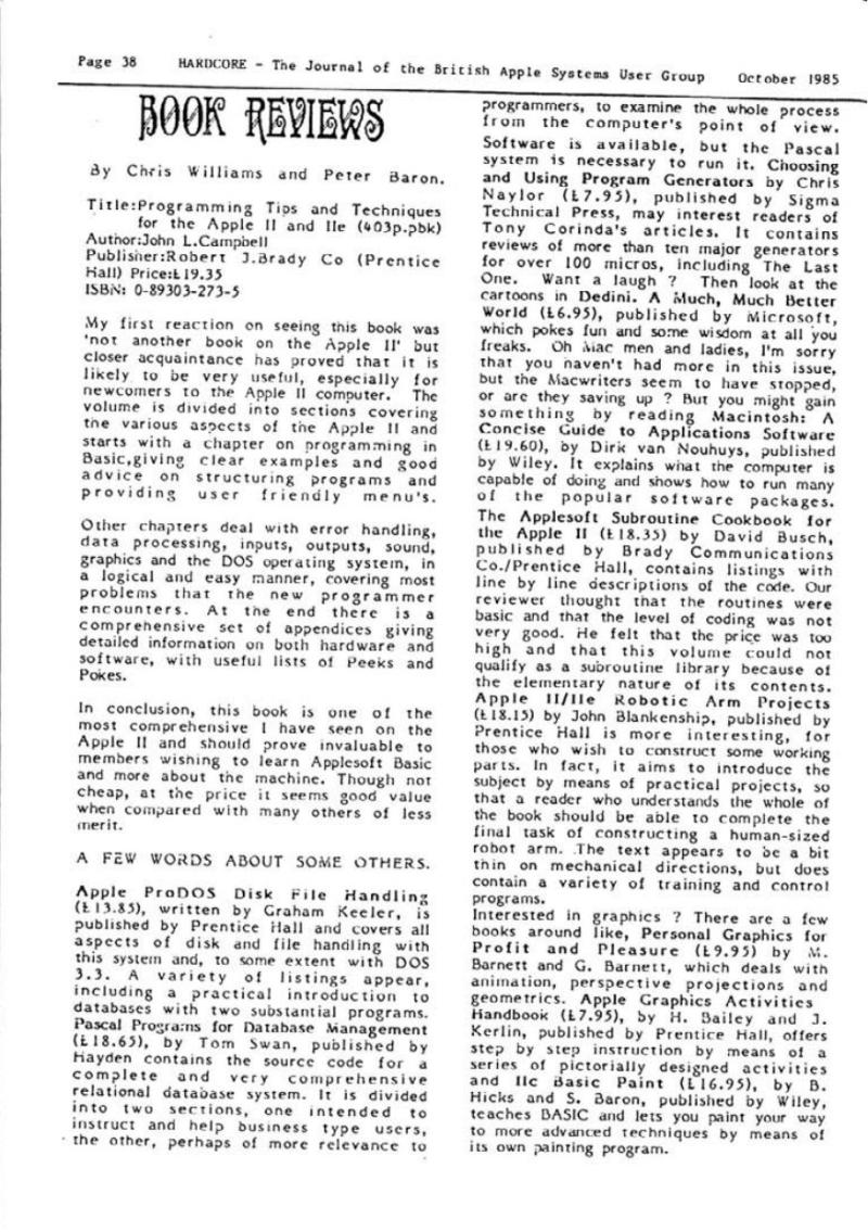 Hardcore Volume 5 No. 5 1985 10 BASUG GB — page 38