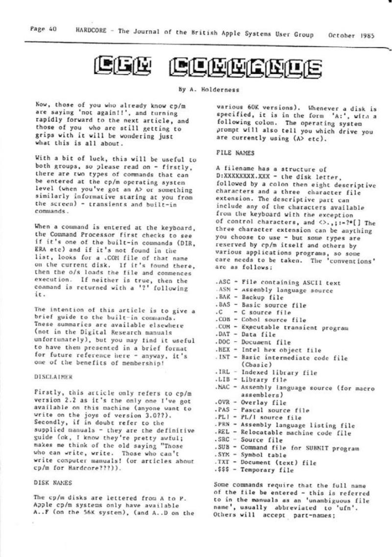 Hardcore Volume 5 No. 5 1985 10 BASUG GB — page 40