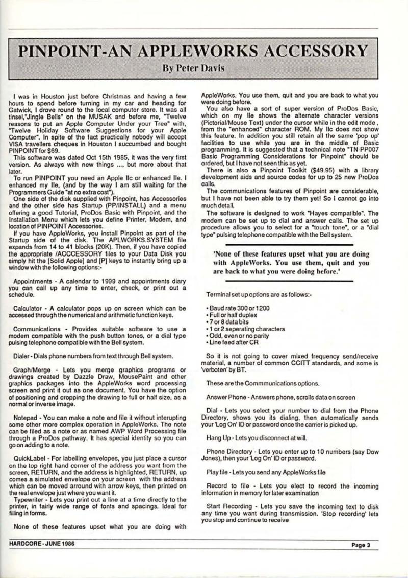 Hardcore Volume 6 No. 3 1986 06 BASUG GB — page 5