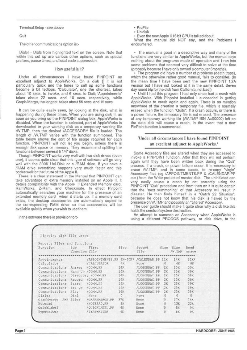 Hardcore Volume 6 No. 3 1986 06 BASUG GB — page 6