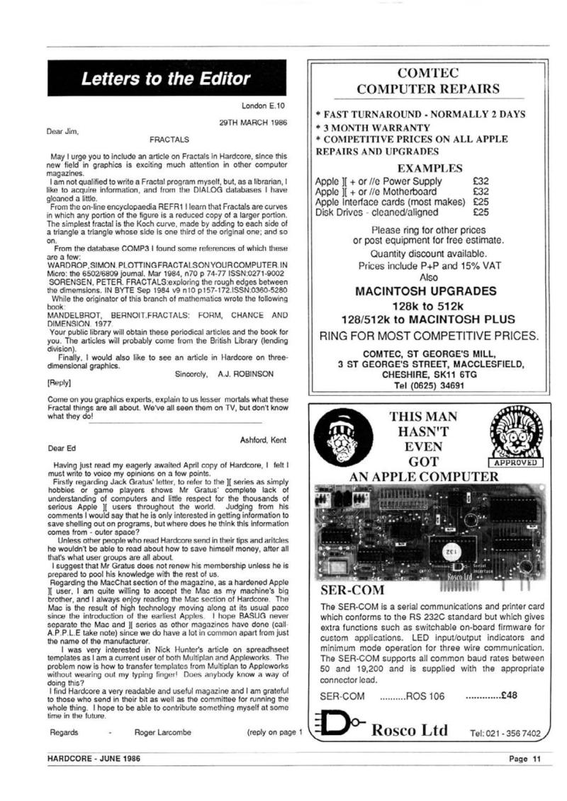 Hardcore Volume 6 No. 3 1986 06 BASUG GB — page 13