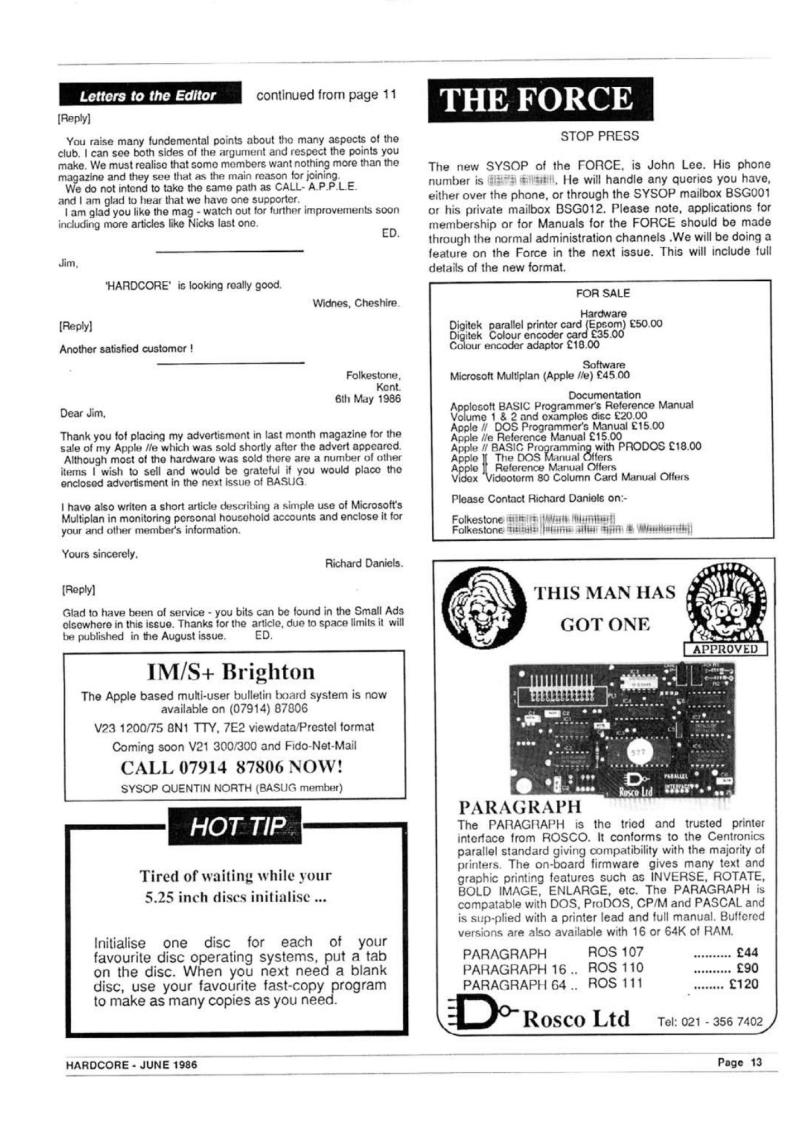 Hardcore Volume 6 No. 3 1986 06 BASUG GB — page 15