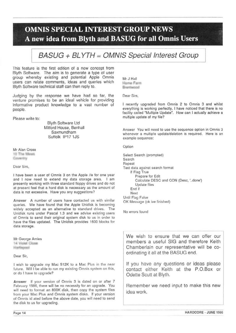 Hardcore Volume 6 No. 3 1986 06 BASUG GB — page 16