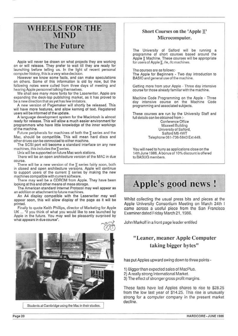 Hardcore Volume 6 No. 3 1986 06 BASUG GB — page 22