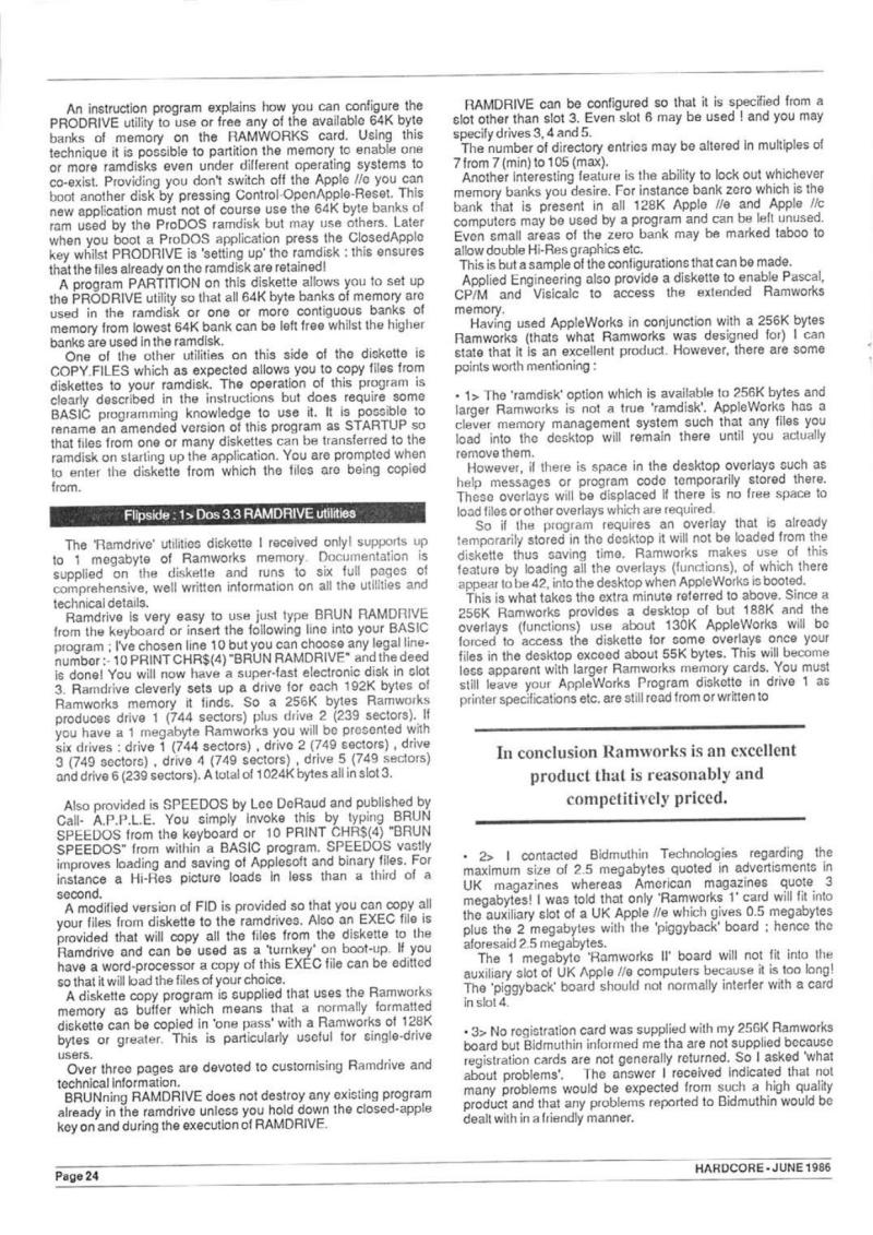 Hardcore Volume 6 No. 3 1986 06 BASUG GB — page 26