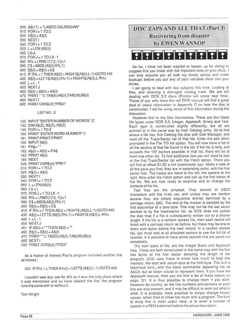 Hardcore Volume 6 No. 3 1986 06 BASUG GB — page 30