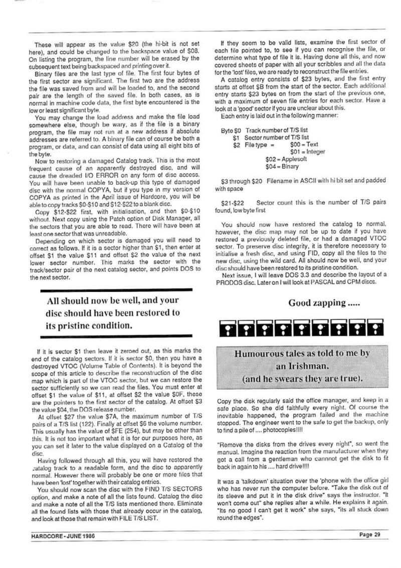 Hardcore Volume 6 No. 3 1986 06 BASUG GB — page 31
