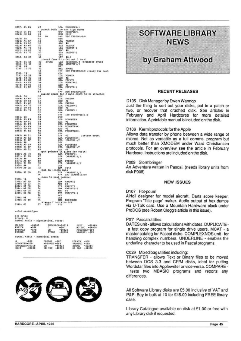 Hardcore Volume 6 No. 3 1986 06 BASUG GB — page 47