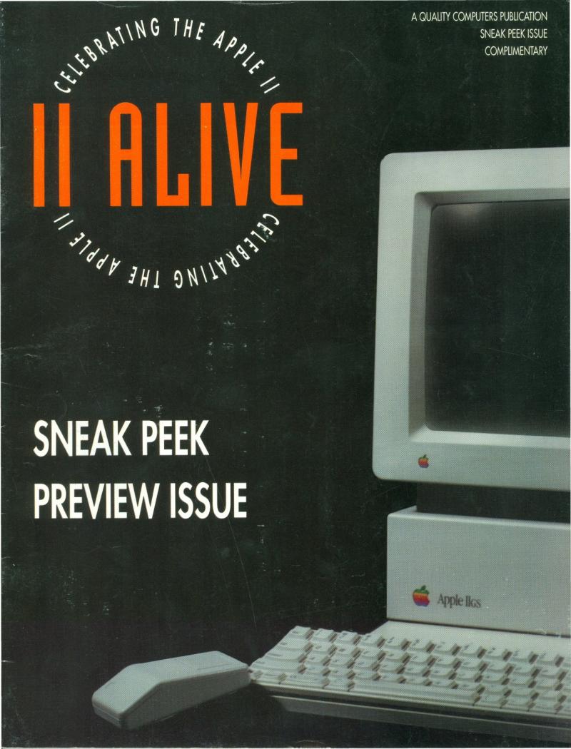 II ALIVE Sneak Peek Preview Issue 1993 — page 1