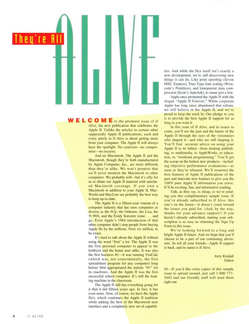II ALIVE Sneak Peek Preview Issue 1993 — page 4