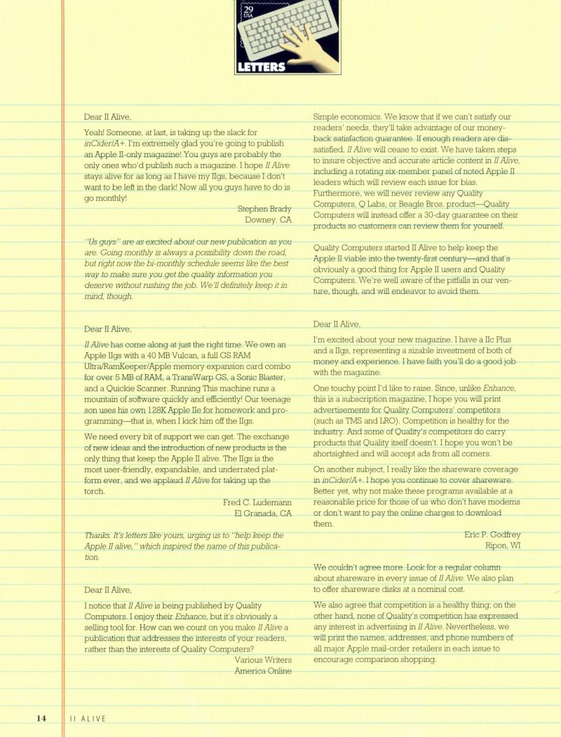 II ALIVE Sneak Peek Preview Issue 1993 — page 30
