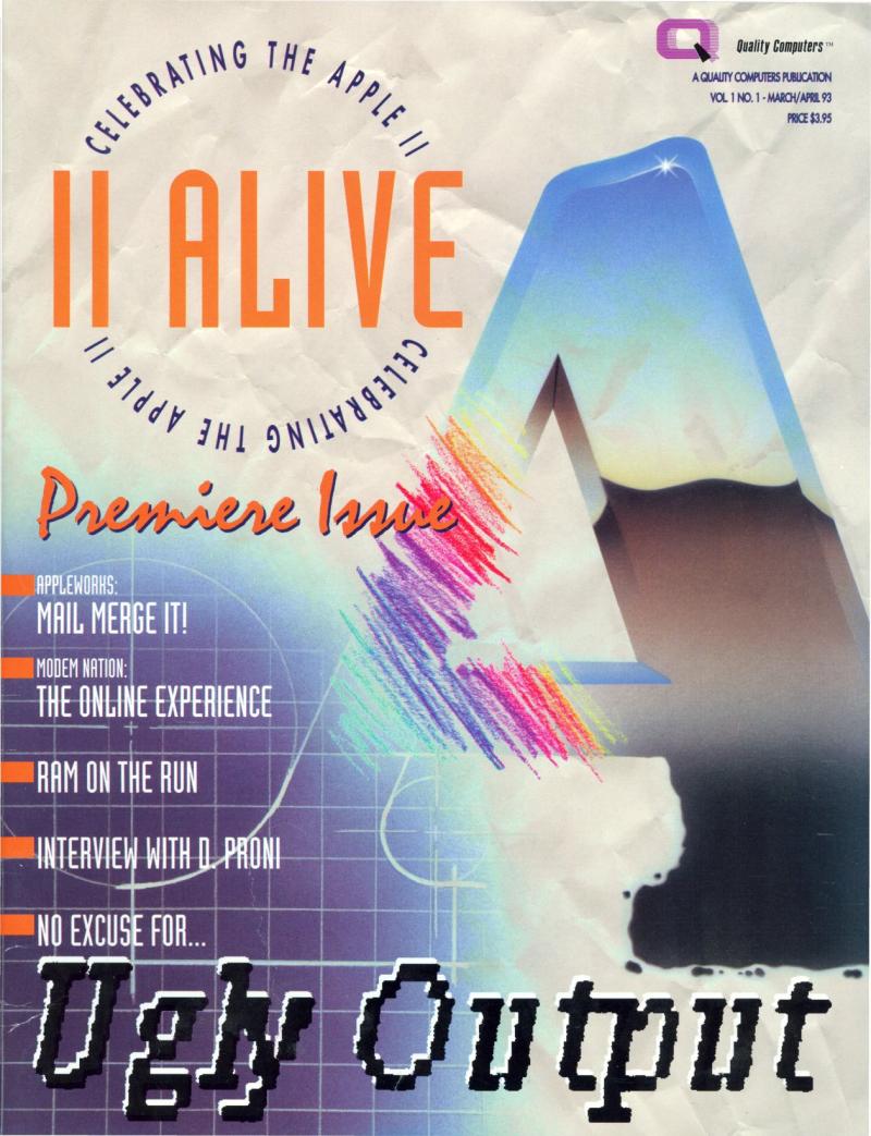 II ALIVE Vol 1 No 01 MAR APR 1993 — page 1