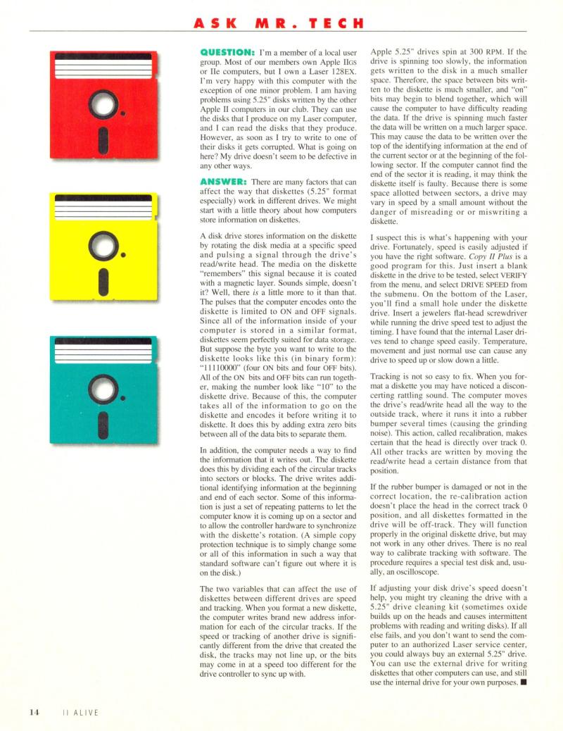 II ALIVE Vol 1 No 01 MAR APR 1993 — page 14
